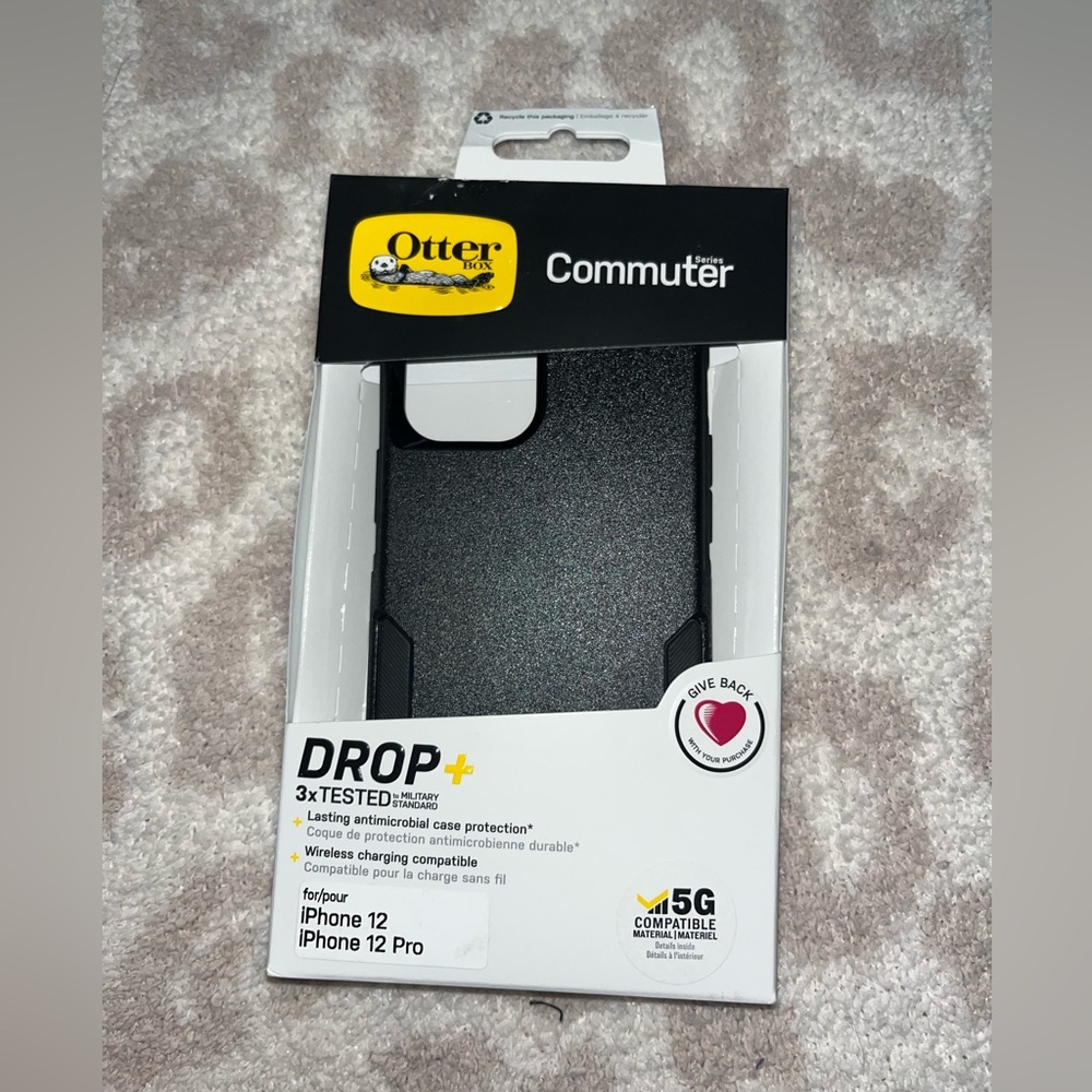 OTTERBOX commuter black iPhone case for 12/12 pro